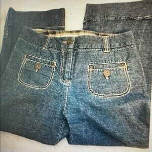 Bamboo Traders Jeans Denim cropped Capris 14